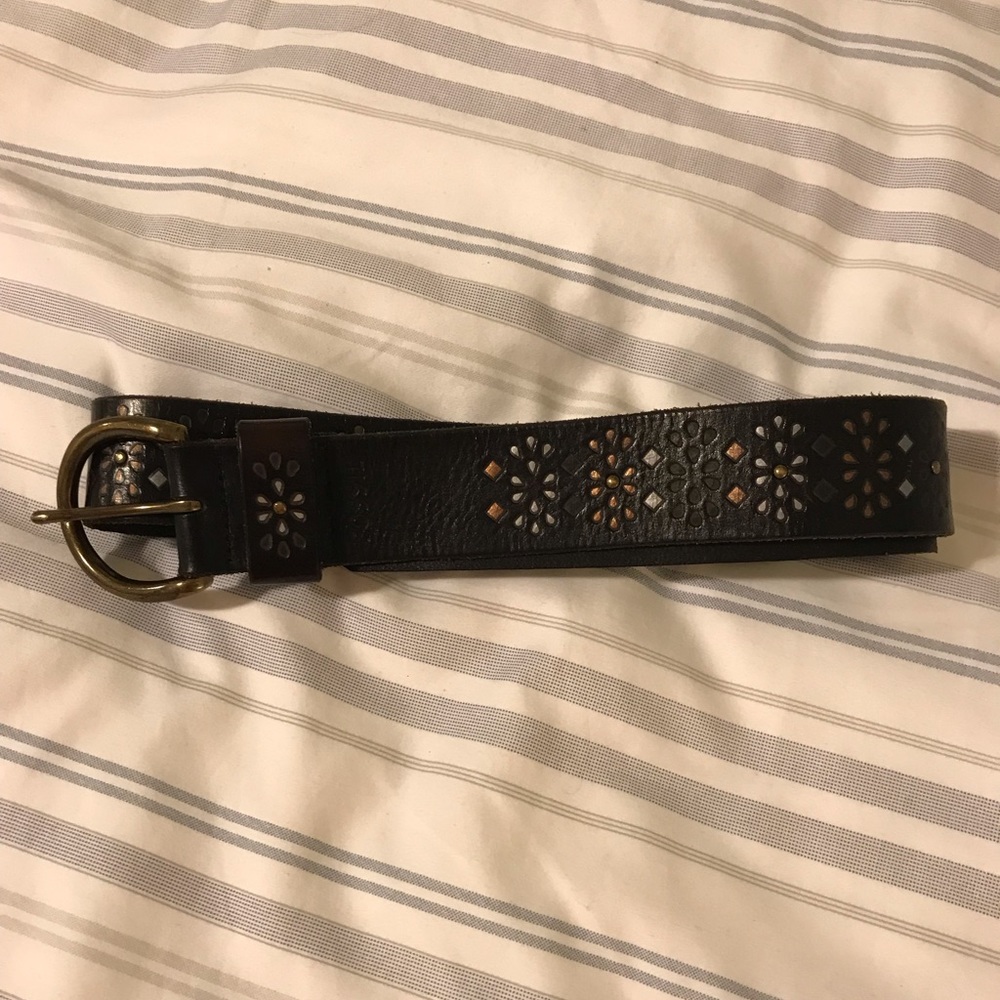 Fossil Brown Leather Belt